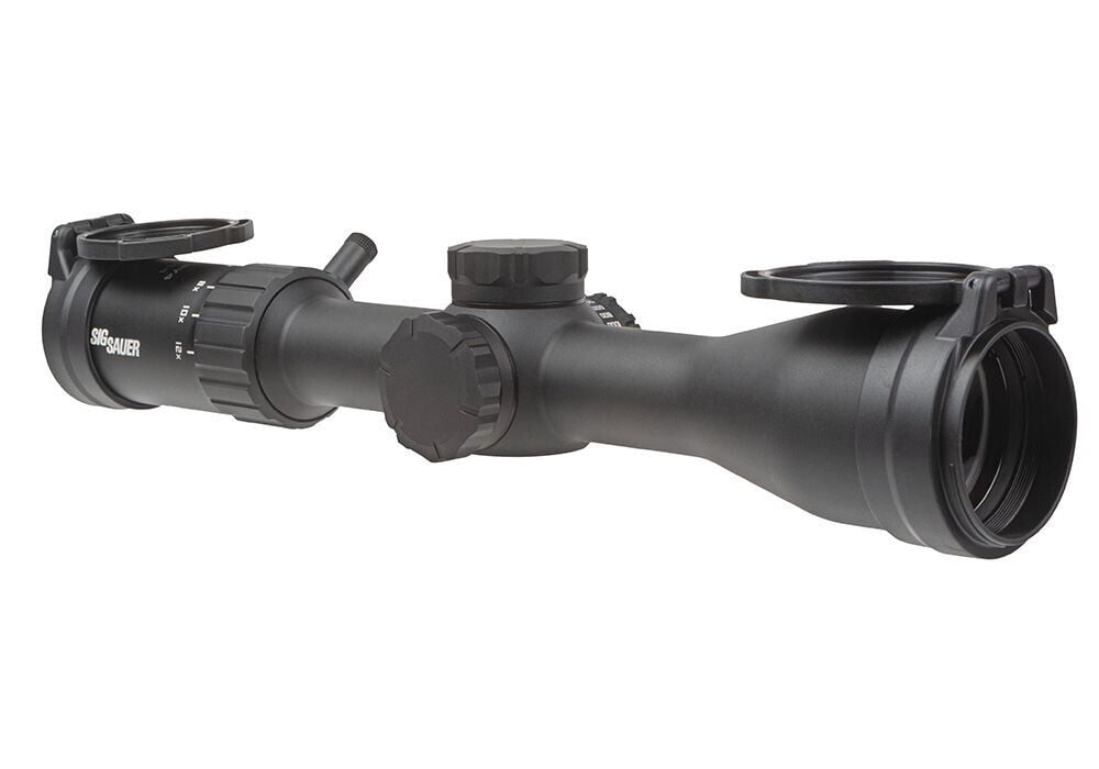 Sig Sauer WHISKEY4 3-12x44mm Riflescope w/ SFP Quadplex Reticle