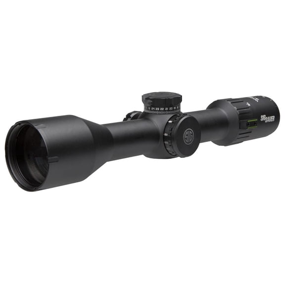 Sig Sauer WHISKEY6 Riflescope 3-18x44mm, 30mm, FFP, MRAD Milling Hunter, Locking 0.1 ADJ, Black