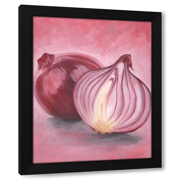 Sigal Govrin 20x24 Black Modern Wood Framed Wall Art Titled - Onion
