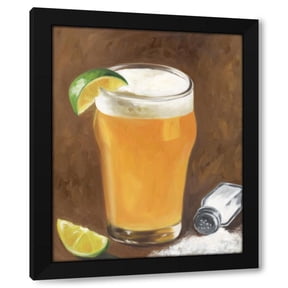 Sigal Govrin 26x32 Black Modern Wood Framed Wall Art Titled - Beer