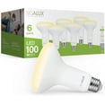 thumbnail image 1 of Sigalux Dimmable Recessed Light Bulbs Flood Lights Indoor LED Light Bulb BR30 3000K Warm White 1400LM 16.5W=100W E26 Base CRI Hr UL Listed, Pack of 6 K Soft White, 1 of 9