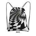 thumbnail image 1 of Sigee 3D Vortex Illusion for Drawstring Zipper Backpack ,Waterproof, Durable, Lightweight Gym Bag for Sports, 1 of 5