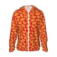 thumbnail image 1 of Sigee A Big Hot Dog Print UPF50+ Men's Sun Protection Hoodie Shirt SPF UV Shirt Long Sleeve Fishing Outdoor Lightweight, S-3XL, 1 of 9