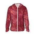 thumbnail image 1 of Sigee Abstract Red Marble Print UPF50+ Men's Sun Protection Hoodie Shirt SPF UV Shirt Long Sleeve Fishing Outdoor Lightweight, S-3XL, 1 of 9