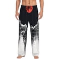 thumbnail image 1 of Sigee Abstract Red Sun Design print Men's Pajama Pants Lounge Sleep Bottoms with Elastic Waistband and Pockets-XX-Large, 1 of 6