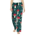 thumbnail image 1 of Sigee Amanita Mushroom Print Women's Soft Pajama Pants - Breathable and Comfortable Lounge Sleep Bottoms with Elastic Waistband and Pockets-Medium, 1 of 9