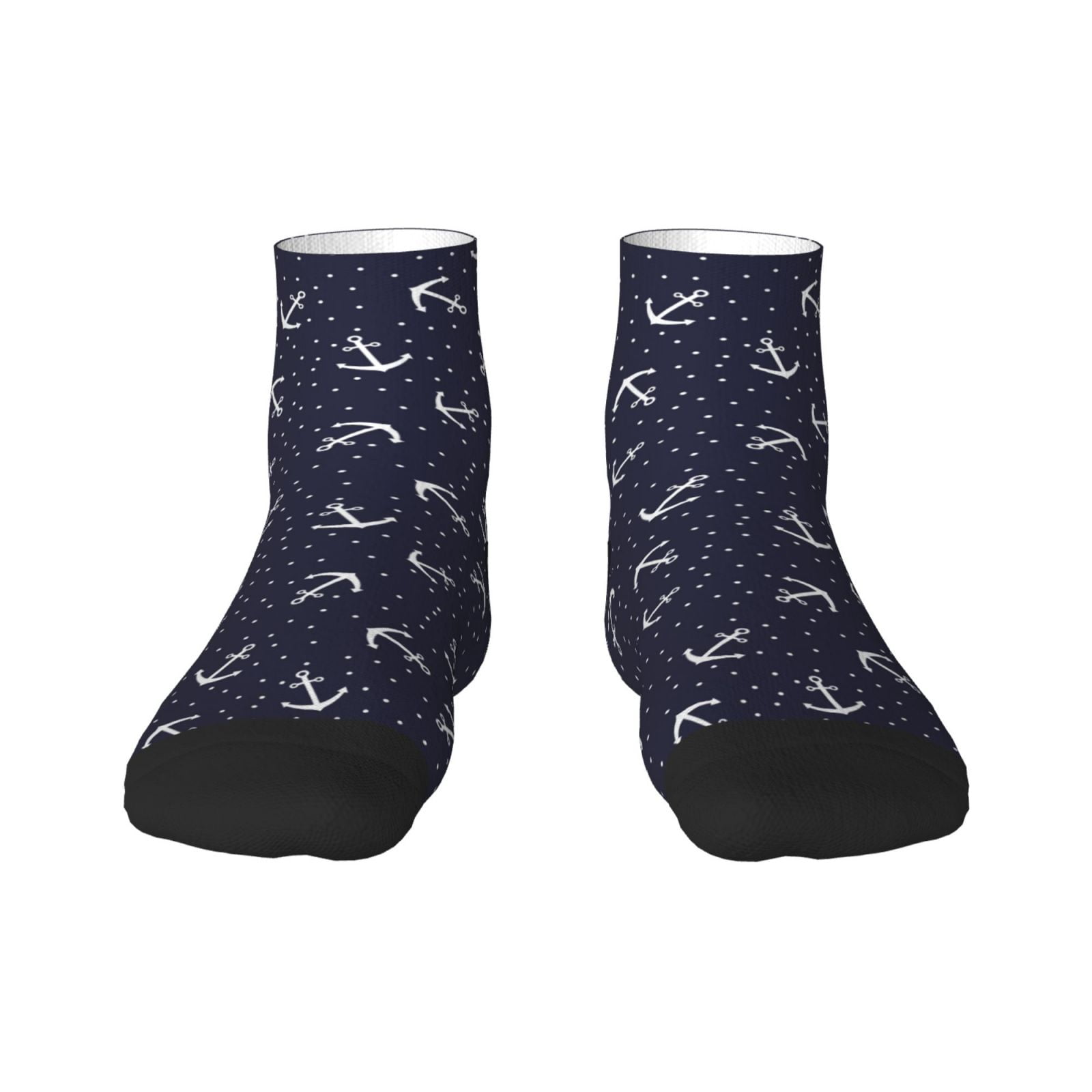 Sigee Anchor for Crew Soft Moisturewicking Socks ,Cushion Moisture Wicking Boot Socks for Men