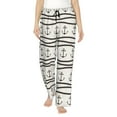 thumbnail image 1 of Sigee Anchors and Ropes Print Women's Soft Pajama Pants - Breathable and Comfortable Lounge Sleep Bottoms with Elastic Waistband and Pockets-, 1 of 9