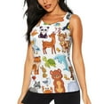 thumbnail image 1 of Sigee Animal Cartoon Style for Women's Workout Tank Top,Running Tank Tops,Sleeveless Gym ClothesLarge, 1 of 8