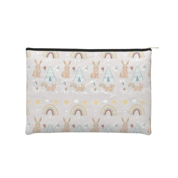 Sigee Animals In Tribe for Multipurpose Zipper Pouch Paper Reusable Cosmetic bag for Purse Water Resistant Gift