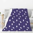 thumbnail image 1 of Sigee Astronaut Rabbit for Flannel Blanket - Ultra-Soft, Warm and Cozy, Perfect for Couch, Bed, or Travel-40"x30", 1 of 6