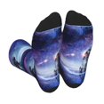 thumbnail image 1 of Sigee Astronauts Start Running for Contrast Design Crew Soft Moisture-Wicking Socks Crew Casual Athletic Stretchy Loose Socks, 1 of 7