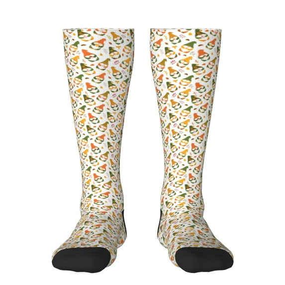 Sigee Autumn Gnomes Holding Mushroom for Socks for Men Women Socks Stocking Compression Socks