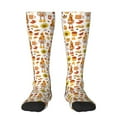 thumbnail image 1 of Sigee Autumn Harvest Gnomes for Socks for Men Women Socks Stocking Compression Socks, 1 of 6