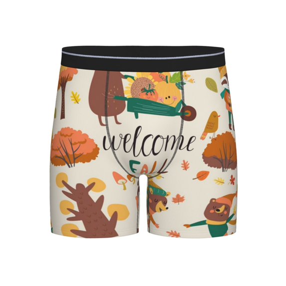 Sigee Autumn In The Forest for Men's Boxer Briefs,Moisture Wicking and Breathable XX-Large