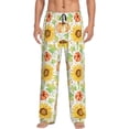 thumbnail image 1 of Sigee Autumn Theme print Men's Pajama Pants Lounge Sleep Bottoms with Elastic Waistband and Pockets-Large, 1 of 6