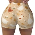 thumbnail image 1 of Sigee Autumn and Thanksgiving Print Women's High Waist Workout Shorts - Squat Proof, Tummy Control, Yoga and Gym Activewear-Medium, 1 of 9