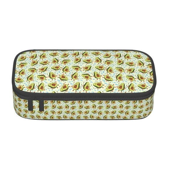 Sigee Avocado Doing Sport for Large Capacity Pencil Case, Pencil Pouch, Pencil Bag, Marker Pen Case for Women and Men