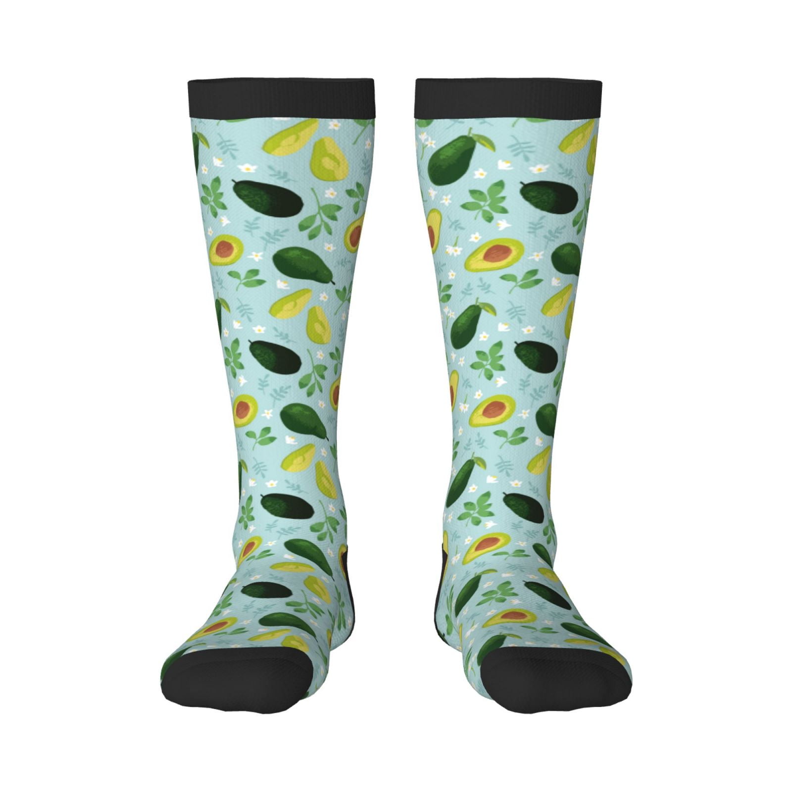 Sigee Avocado Flowers And Leaves for Socks for Men Women Socks Stocking