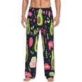 thumbnail image 1 of Sigee Avocado Love Print Men's Pajama Pants - Soft Lounge Sleep Bottoms with Elastic Waistband and Pockets-XX-Large, 1 of 9