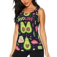 thumbnail image 1 of Sigee Avocado Love for Women's Workout Tank Top,Running Tank Tops,Sleeveless Gym ClothesXX-Large, 1 of 8