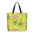 thumbnail image 1 of Sigee Avocado Work Out Print Large Capacity Zippered Tote Bag - Durable, Stylish and Versatile for Everyday Use, 1 of 9