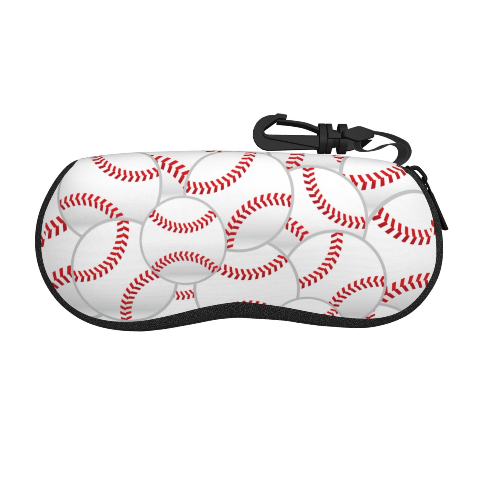 Sigee Baseballs for Soft Eyeglass Cases for Women and Men Zipper