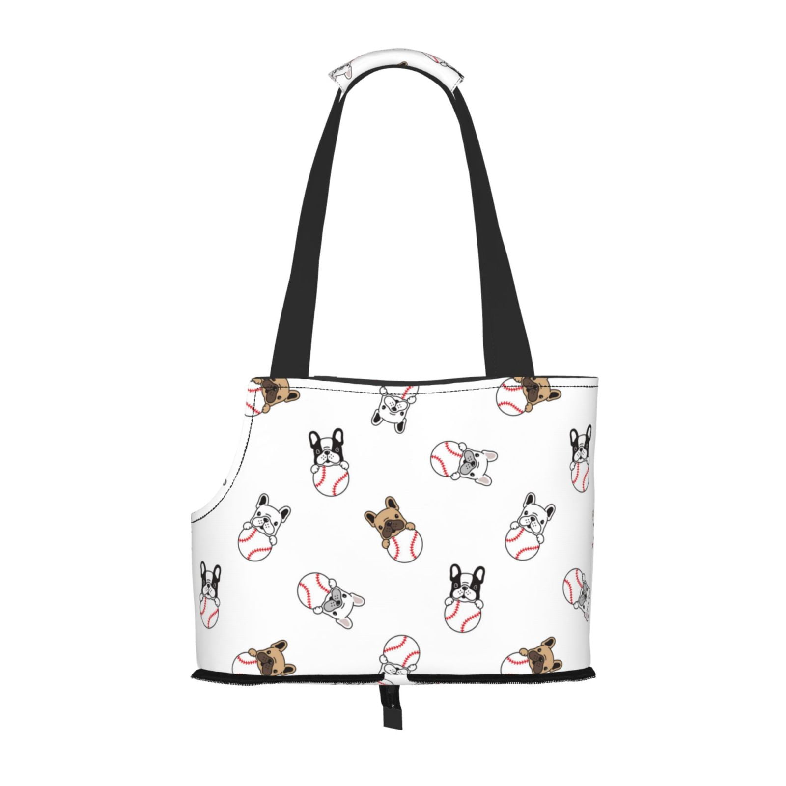 Sigee Bbaseball Dog for Pet Carrier Bag for Puppy with Pockets for