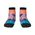 thumbnail image 1 of Sigee Beach with Palm Trees for Crew Soft Moisture-wicking Socks ,Cushion Moisture Wicking Boot Socks for Men and Women, 1 of 7