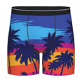 thumbnail image 1 of Sigee Beach with Palm Trees for Men's Boxer Briefs,Moisture Wicking and Breathable XX-Large, 1 of 9