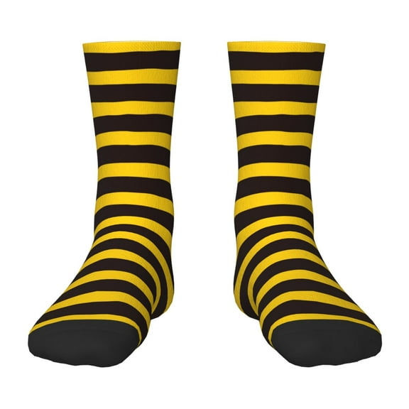 Sigee Bee Stripe for Premium Children's Socks Unisex School Kids Boys Girls,Soft and Comfy Kids' Socks