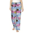 thumbnail image 1 of Sigee Bees And Daisies Striped Print Women's Soft Pajama Pants - Breathable and Comfortable Lounge Sleep Bottoms with Elastic Waistband and Pockets-Medium, 1 of 9
