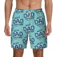 thumbnail image 1 of Sigee Best Dad Ever Print Mens Swim Trunks with Compression Liner Quick Dry Swim Stretch Beach Shorts with Pockets,S-3XL, 1 of 7