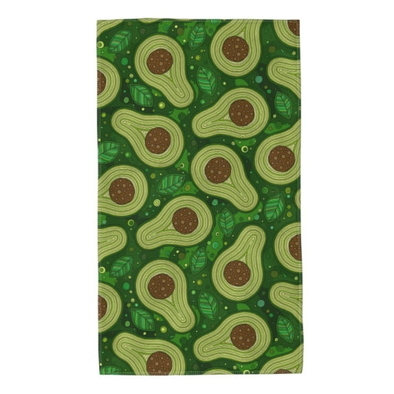 Sigee Big Colorful Avocados Print Superfine Fiber Towel Soft, Absorbent, Essential for Home and Travel ,Bath Sheets Bathroom Hand Towel 27.5x16 inches
