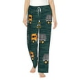 thumbnail image 1 of Sigee Big Machine Print Women's Soft Pajama Pants - Breathable and Comfortable Lounge Sleep Bottoms with Elastic Waistband and Pockets-Large, 1 of 9