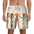 thumbnail image 1 of Sigee Black African Woman Print Mens Swim Trunks with Compression Liner Quick Dry Swim Stretch Beach Shorts with Pockets,S-3XL, 1 of 7