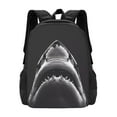 thumbnail image 1 of Sigee Black And White Shark for Simple large capacity backpack Travel Laptop Backpack, Business for Travel and Daily Use, 1 of 9