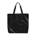 thumbnail image 1 of Sigee Black Marble Texture Abstract Print Large Capacity Zippered Tote Bag - Durable, Stylish and Versatile for Everyday Use, 1 of 9