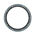 thumbnail image 1 of Sigee Blue Flower for Steering wheel cover Elastic Steering Wheel Cover Universal Fit Steering Wheel Cover, 1 of 6