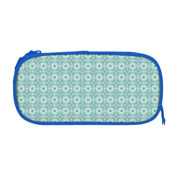 Sigee Blue Print for Portable Pencil Pouch with Zipper for Students, Artists, and Office Use