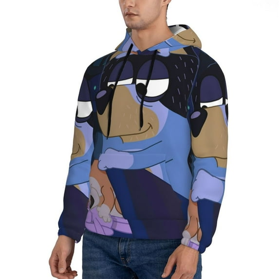 Sigee Bluey (3) for Men's Pullover Hoodie Sweatshirts Adult Casual Long Sleeve Sweatshirts ,Sizes S-4XL,XX-Large