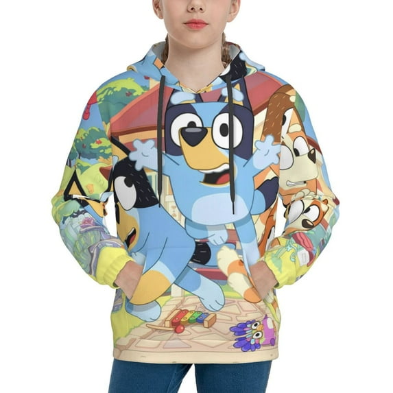 Sigee Bluey (53) for Boys and Girls Youth Hoodie Kids Clothes Boys' Fashion Sweatshirts Medium