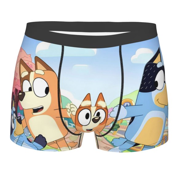 Sigee Bluey (54) for Men's Cotton Panties Soft, Breathable, and Comfortable Boxer Briefs,Small