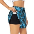 thumbnail image 1 of Sigee Bohemian Sea Turtle for Women's Athletic Shorts High Waisted Running Shorts Pocket Sporty Short Gym Elastic Workout ShortsSmall, 1 of 9