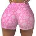 thumbnail image 1 of Sigee Breast CancerN Ribbons Awareness Print Women's High Waist Workout Shorts - Squat Proof, Tummy Control, Yoga and Gym Activewear-Small, 1 of 9
