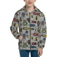 thumbnail image 1 of Sigee Bright Insects for Teenage Zip Up Hoodies Long Sleeve Sweatshirts-Medium, 1 of 6