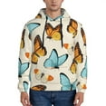thumbnail image 1 of Sigee Butterflies for Men's Pullover Hoodie Sweatshirts Adult Casual Long Sleeve Sweatshirts ,Sizes S-4XL-XX-Large, 1 of 7