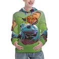 thumbnail image 1 of Sigee Butterfly Landing On Head Dumpy Frog for Women's Pullover Hoodie Sweatshirts Adult Casual Long Sleeve Sweatshirts ,Sizes S-2XL-Medium, 1 of 7