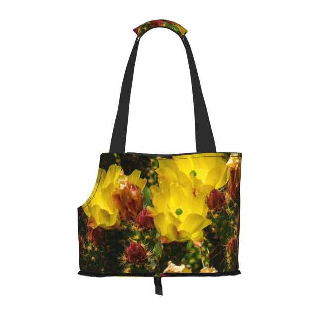 Sigee Cactus Flowers for Pet Carrier Bag for Puppy with Pockets for