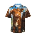 thumbnail image 1 of Sigee Calf Butterflies Lilies A for Men’s Casual Beach Summer Shirts Funky Hawaiian Shirt for Men Hawaiian Shirts,Small, 1 of 7